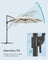 Garden Parasol - Fabric - Cream White - UPF 50+
