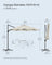 Garden Parasol - Fabric - Cream White - UPF 50+