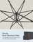 Garden Parasol - Fabric - Cream White - UPF 50+