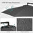 Cantilever Garden Parasol - Fabric - Grey - 3 m with Crank and UPF 50+ Sun Protection