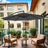 Cantilever Garden Umbrella - Fabric - Grey - 3 m with Offset Design and UPF 50+ Protection