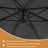 Cantilever Garden Umbrella - Fabric - Grey - 3 m with Offset Design and UPF 50+ Protection