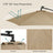 Cantilever Patio Umbrella - Fabric - Red - Solar-Powered LED Lights