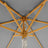 Wooden Patio Umbrella - Wood - Beige - UV Protection UPF 50+ with Tilt Feature