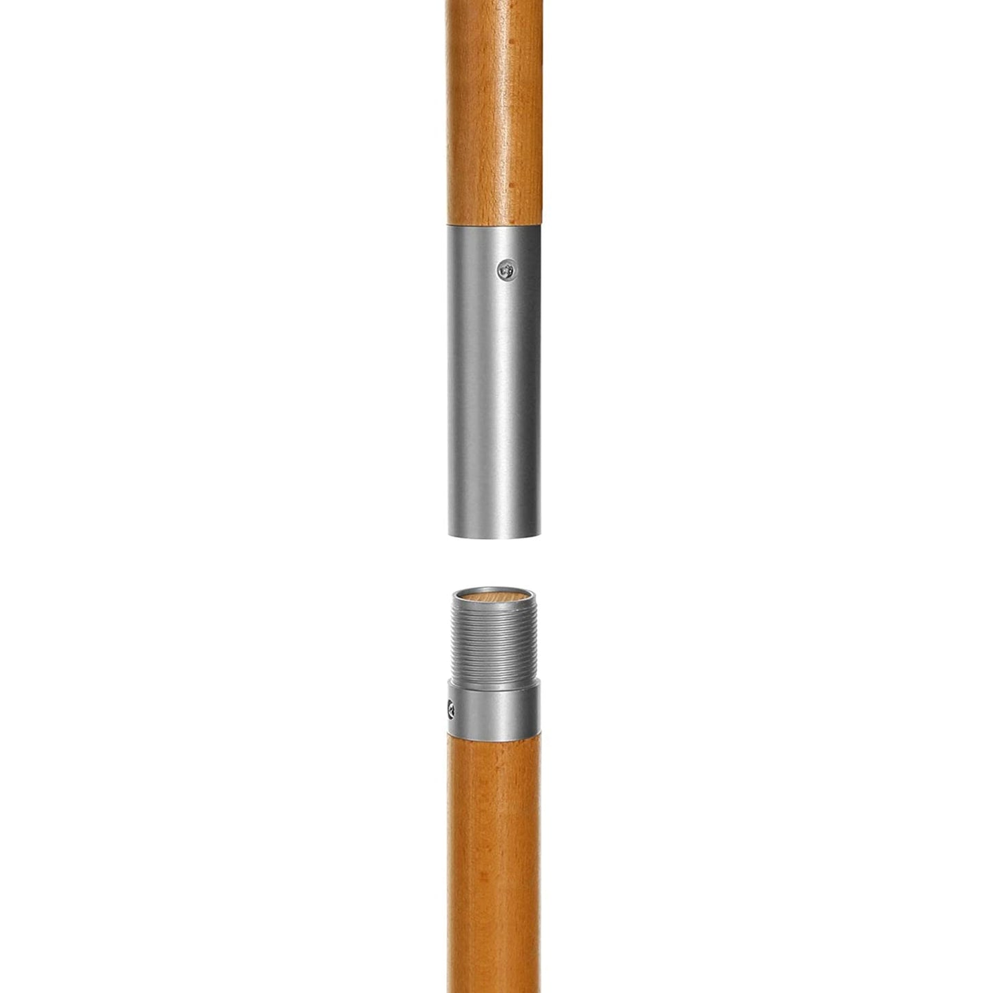 Garden Parasol - Wood - Beige - 2m with UPF 50+ Protection and Tilt Feature