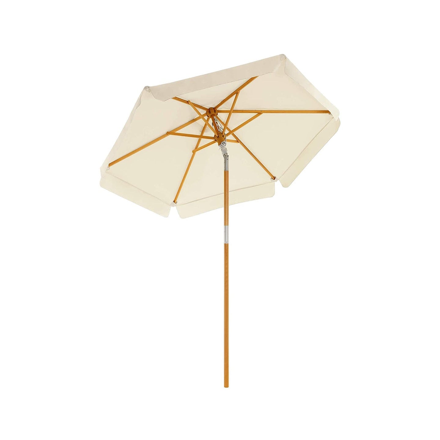 Garden Parasol - Beige - Wooden