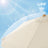 Garden Parasol - Beige - Wooden