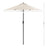 Parasol Umbrella - Metal - Grey - UPF 50+ Protection