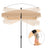 Rectangular Garden Parasol - Polyester - Taupe