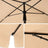Rectangular Garden Parasol - Polyester - Taupe