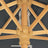 Adjustable Rectangular Parasol - Wood - Grey - Sun Protection with Tilt Mechanism