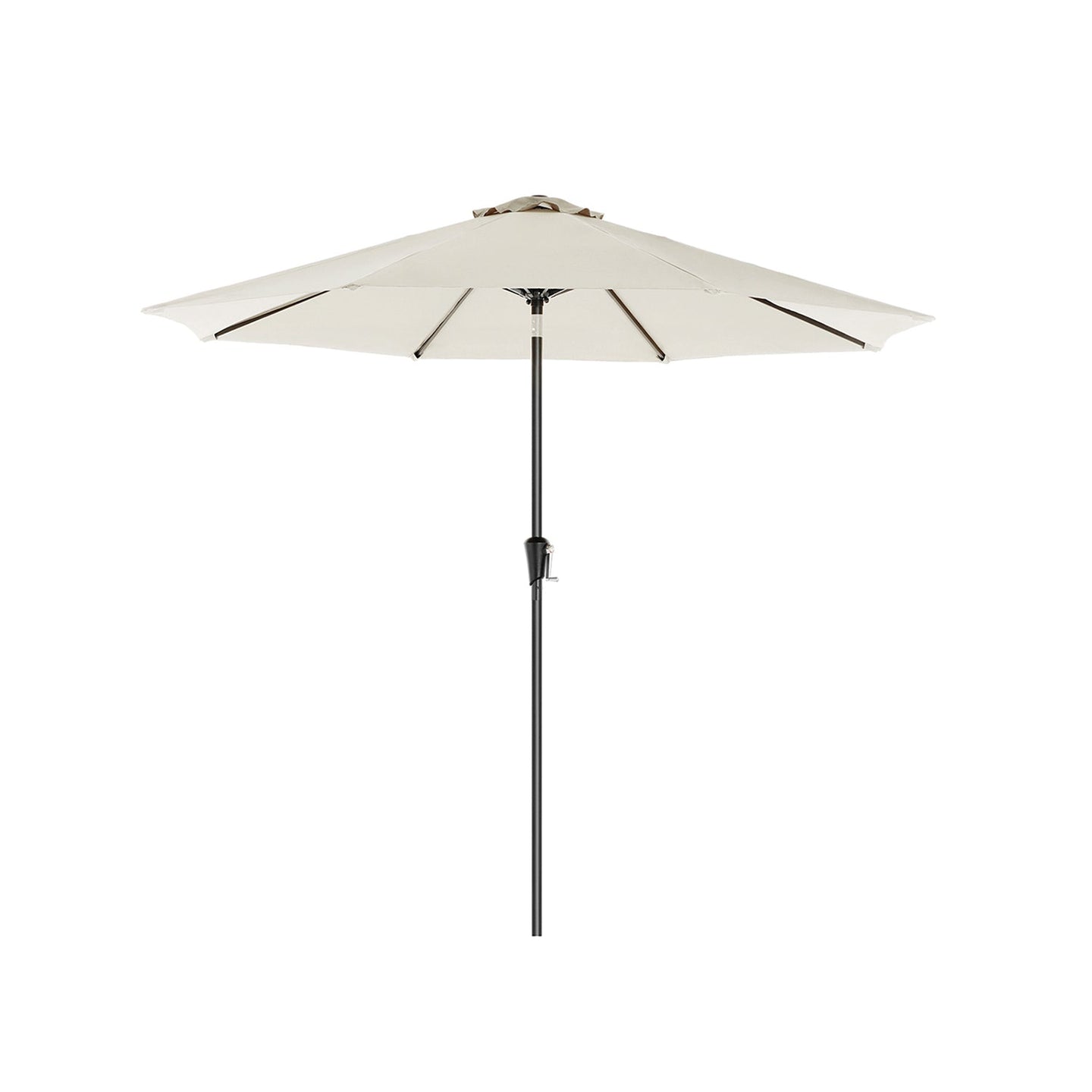 Garden Parasol Umbrella - Polyester - Grey - UPF 50+