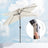 Garden Parasol Umbrella - Polyester - Grey - UPF 50+