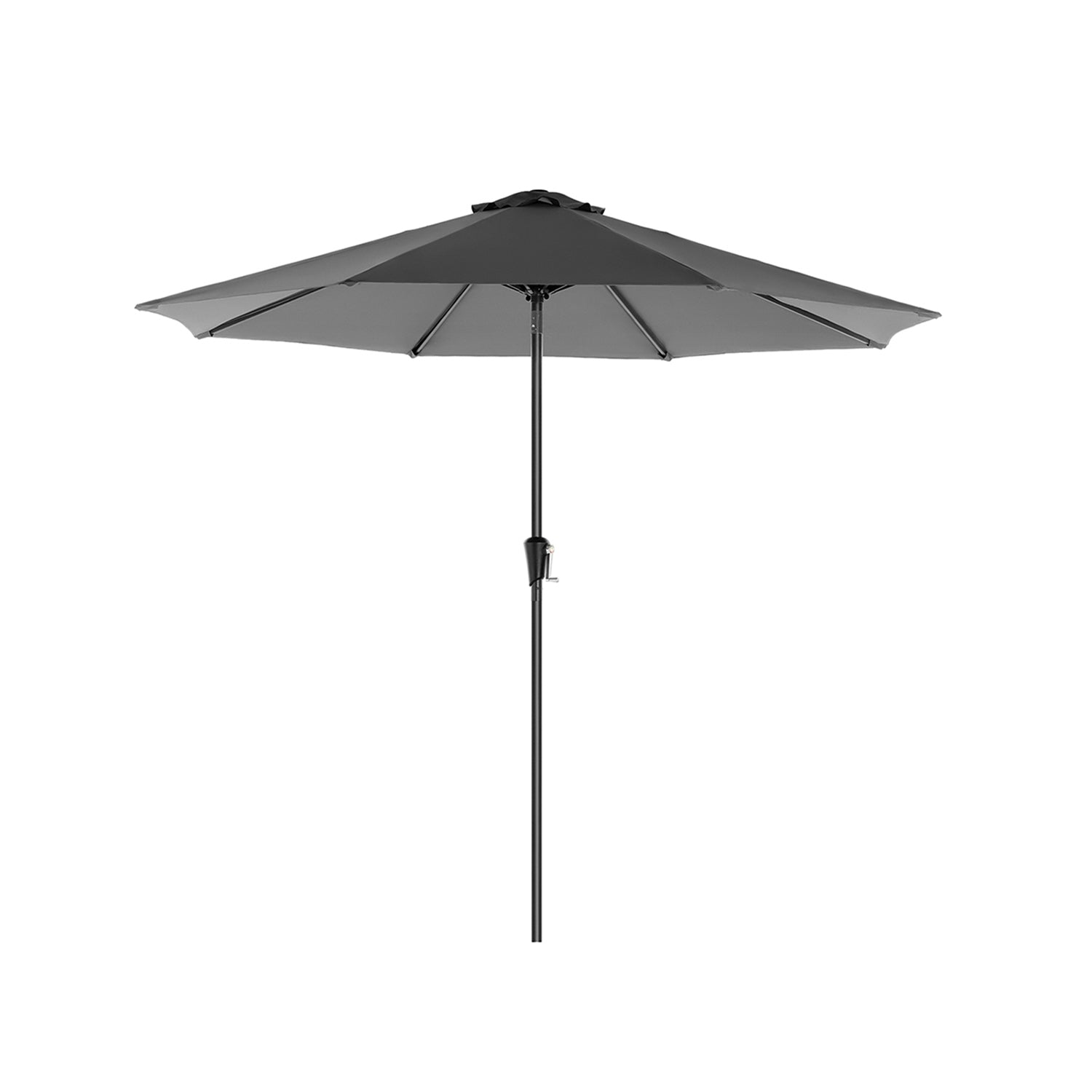 Garden Parasol Umbrella - Polyester - Grey - UPF 50+