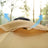 Patio Parasol - Polyester - Beige - Octagonal Canopy with Tilt and Crank Mechanism