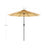 Patio Parasol - Polyester - Beige - Octagonal Canopy with Tilt and Crank Mechanism