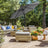 Outdoor Parasol - Polyester - Grey - UV50+
