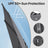 Outdoor Umbrella - Fabric - Grey - UPF 50+ Sun Shade with Double-Sided 30° Tilt