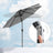 Outdoor Parasol - Polyester - Grey - UV50+