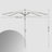 Outdoor Umbrella - Fabric - Grey - UPF 50+ Sun Shade with Double-Sided 30° Tilt