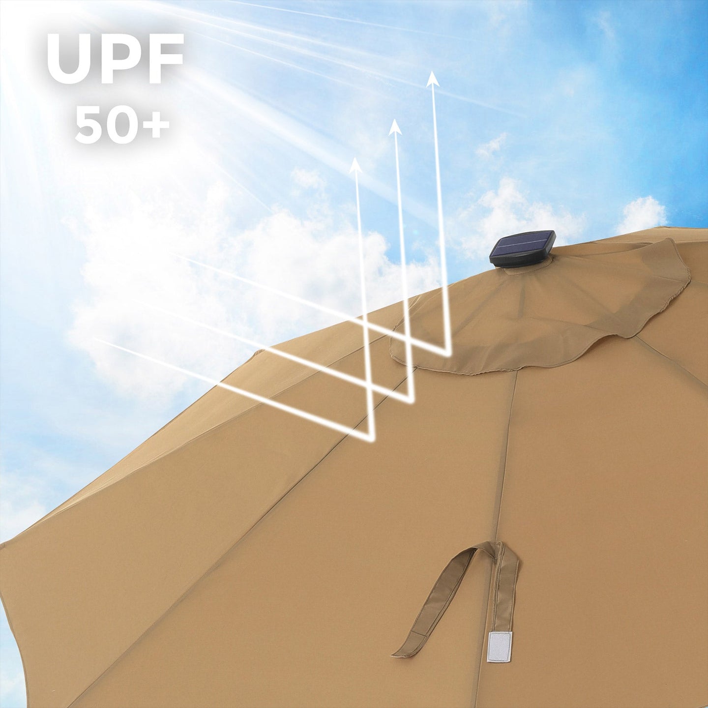 Garden Parasol - Fabric - Taupe