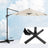 Cantilever Parasol - Fabric - Beige - 360° Rotation