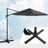 Cantilever Parasol - Fabric - Grey - 360° Rotation