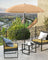 Beach Umbrella - Polyester - Blue - UV50+ Protection with Tilt Mechanism