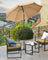 Beach Umbrella - Polyester - Blue - UV50+ Protection with Tilt Mechanism