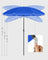 Beach Umbrella - Polyester - Blue - UV50+ Protection with Tilt Mechanism and Carry Bag