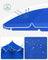 Beach Umbrella - Polyester - Blue - UV50+ Protection with Tilt Mechanism and Carry Bag