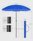 Beach Umbrella - Polyester - Blue - UV50+ Protection with Tilt Mechanism and Carry Bag