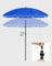 Beach Umbrella - Polyester - Blue - UV50+ Protection with Tilt Mechanism and Carry Bag