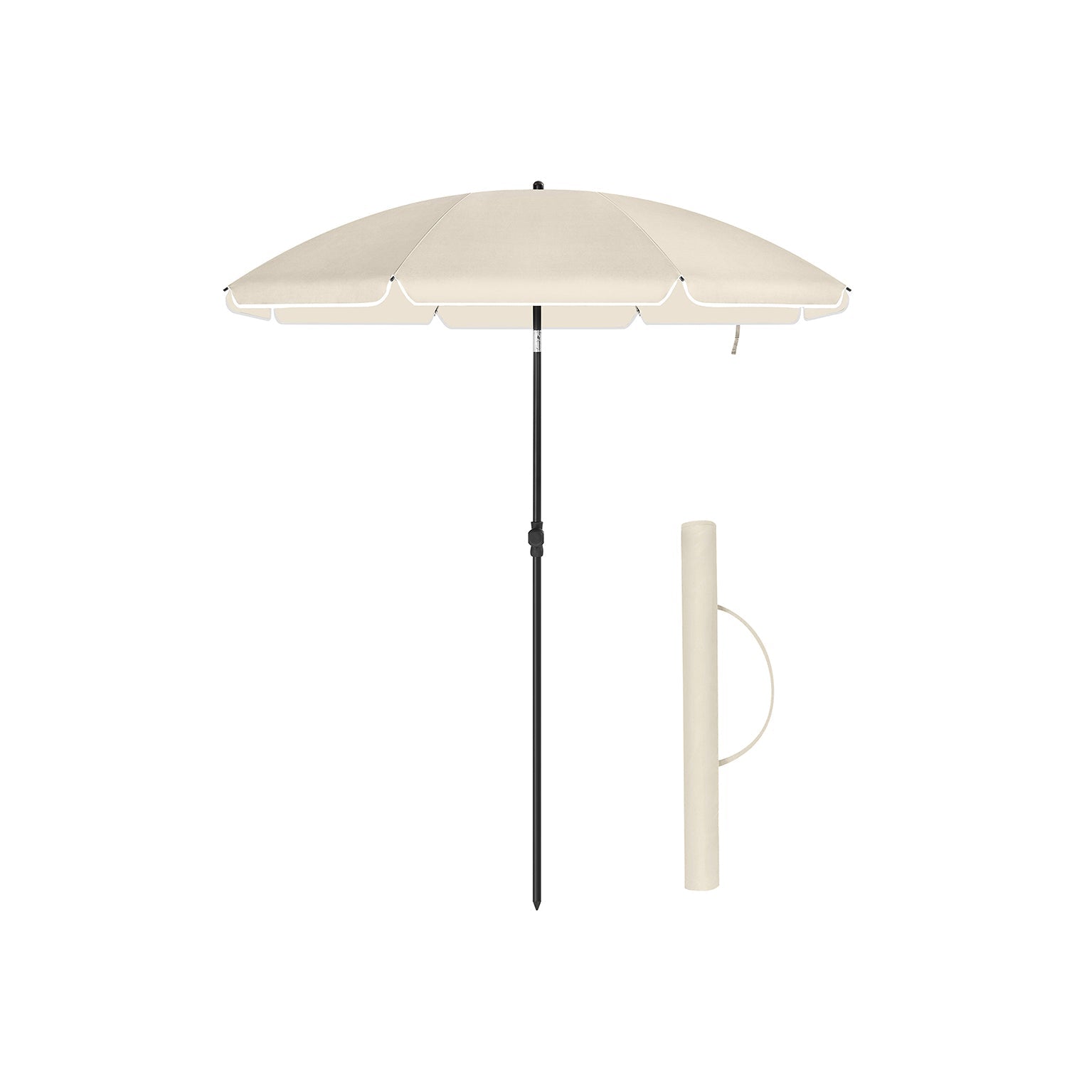 Beach Umbrella - Polyester - Blue - UPF 50+