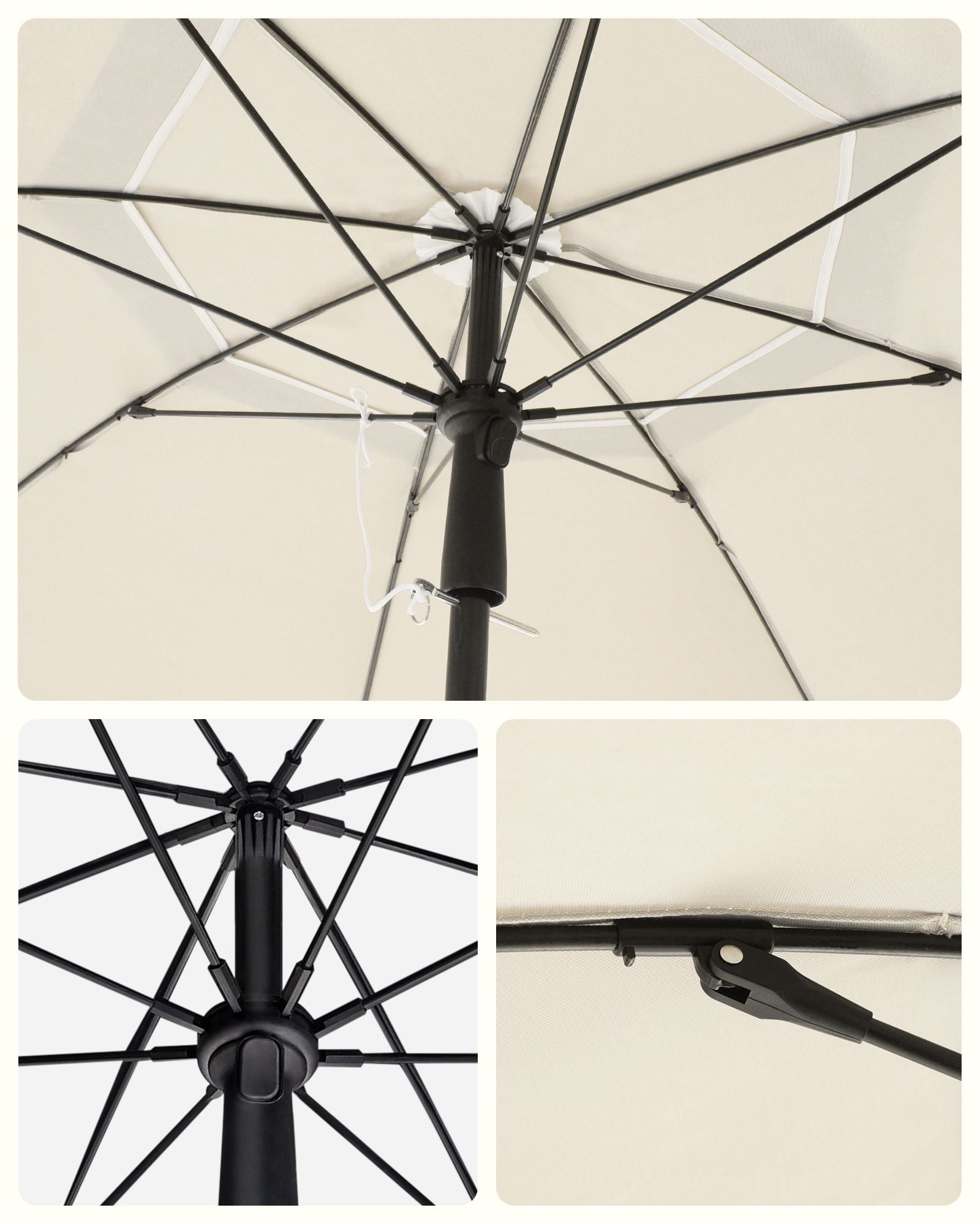 Beach Umbrella - Polyester - Blue - UPF 50+