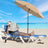 Beach Umbrella - Polyester - Taupe