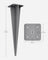Metal Post Anchor - Steel - Grey - Drive-in Ground Anchor 46 x 11.5 x 11.5 cm