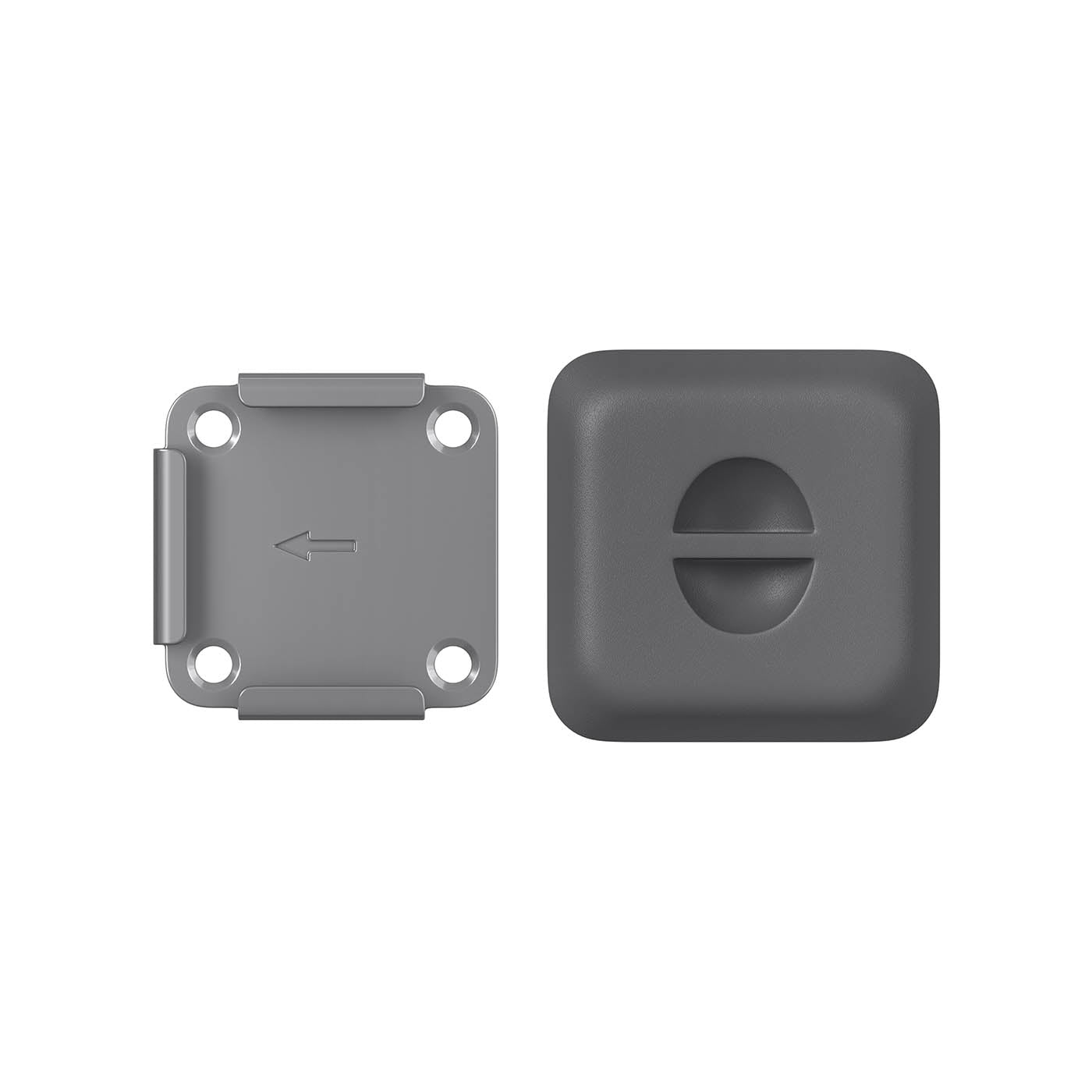 Metal Base Plate - Steel - Silver - Suitable for Awning Support Posts with Plastic Cap