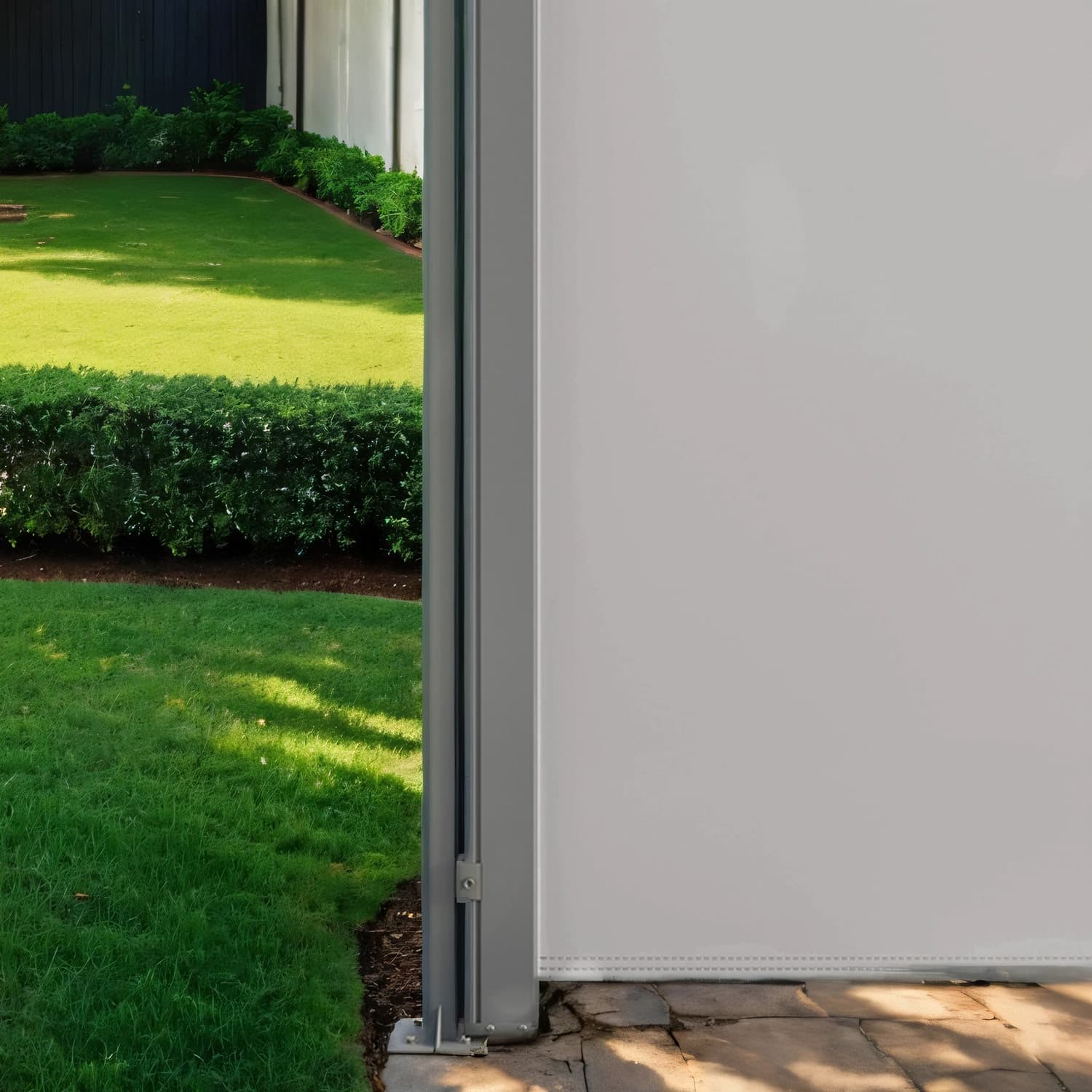 Ground Bracket - Metal with Plastic Cover - Grey - Compatible with Aluminium Side Shades