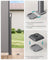 Metal Base Plate - Steel - Silver - Suitable for Awning Support Posts with Plastic Cap