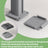 Ground Bracket - Metal with Plastic Cover - Grey - Compatible with Aluminium Side Shades