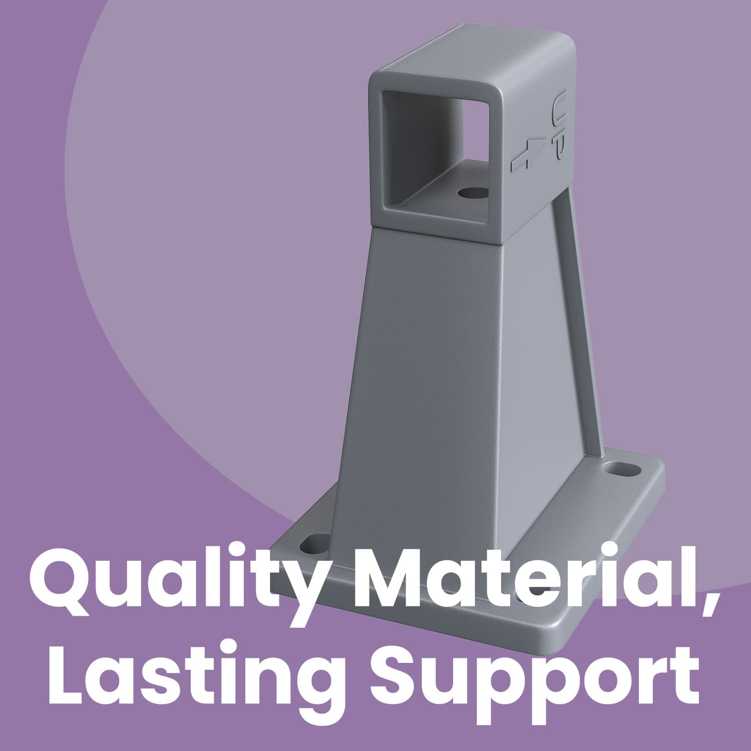 Wall Bracket - Steel - Grey - Compatible with Side Awnings