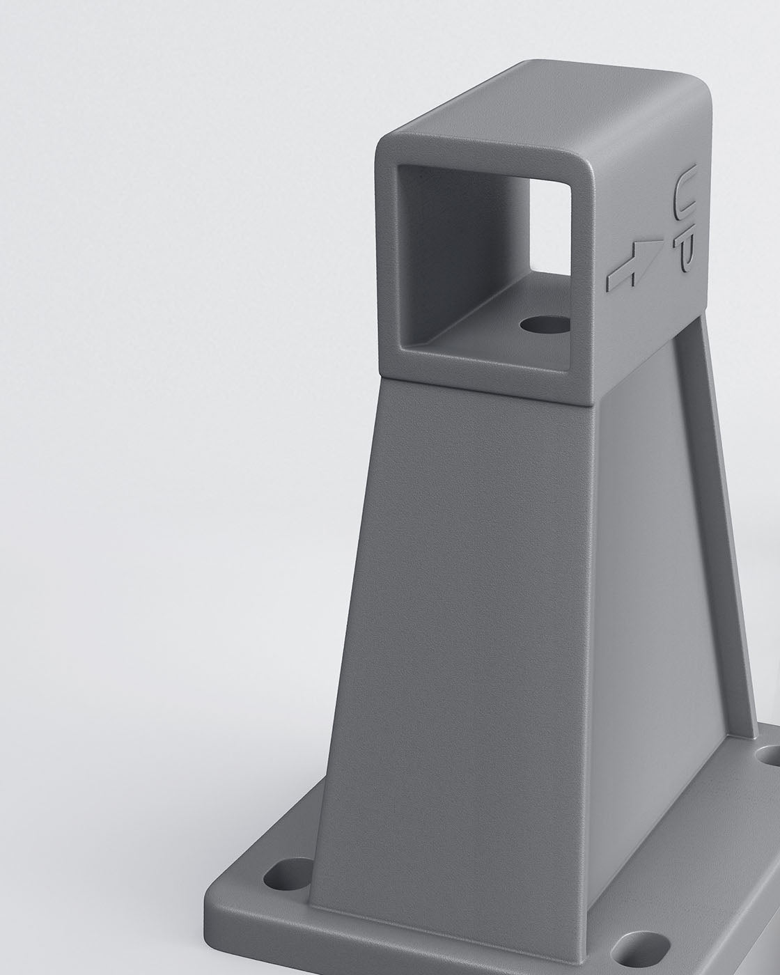 Side Awning Wall Bracket - Metal - White - Compatible with Retractable Blinds