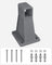 Side Awning Wall Bracket - Metal - White - Compatible with Retractable Blinds