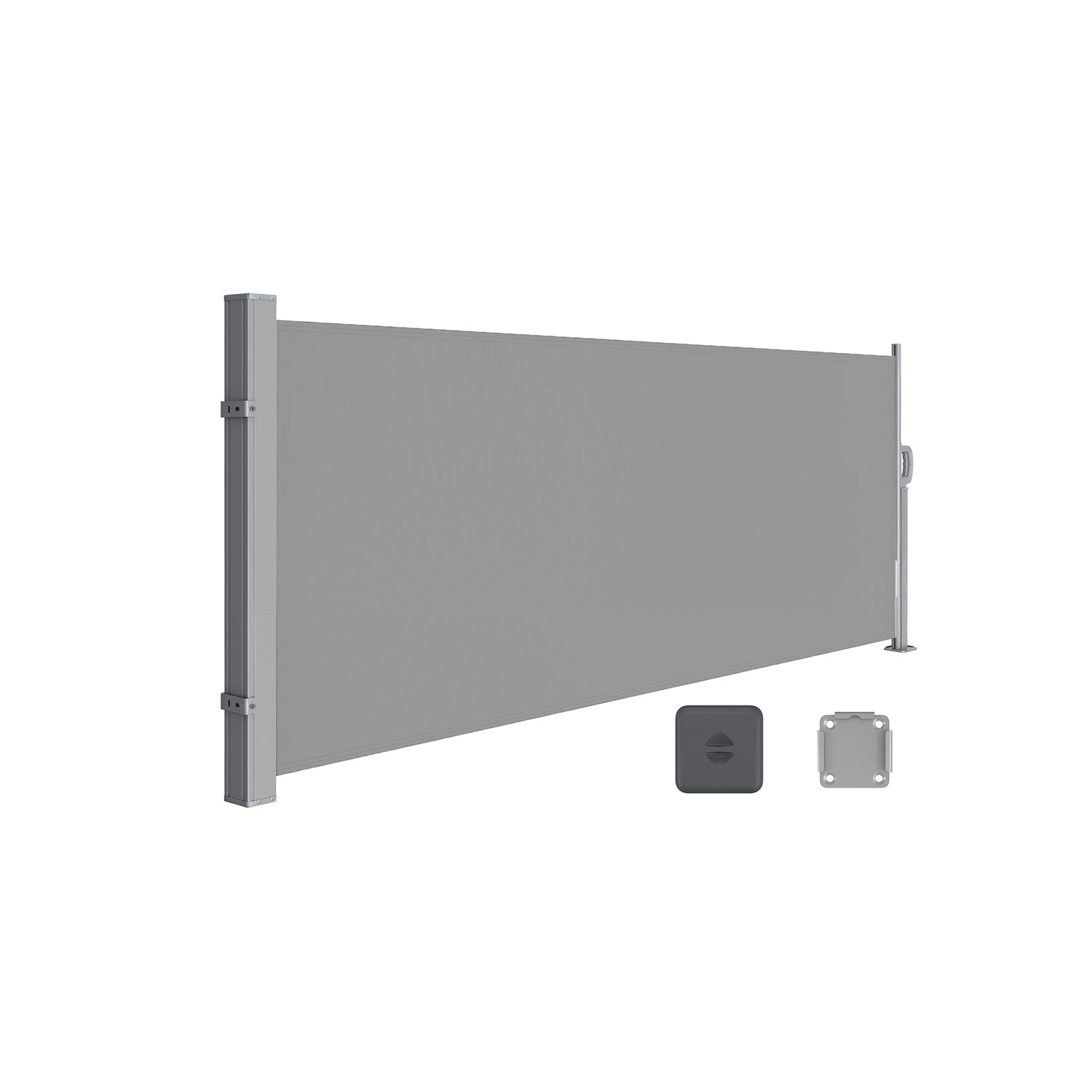 Extendable Side Awning - Steel - Opaque