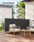 Extendable Side Shade - Opaque Fabric - Grey - Privacy Screen and Sun Protection for Outdoor Use