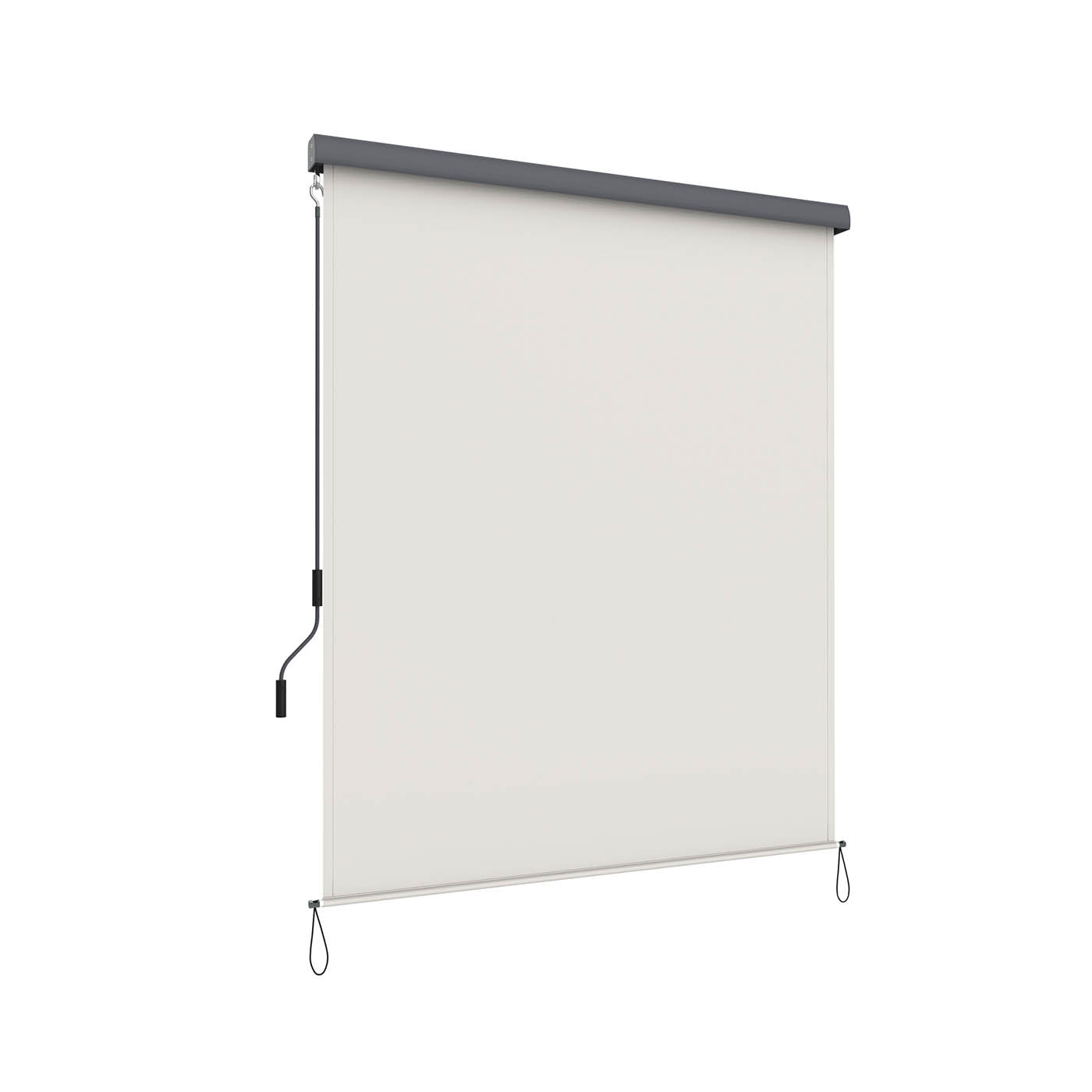Vertical Awning - Waterproof Fabric - Beige - Outdoor Wind and Sun Protection