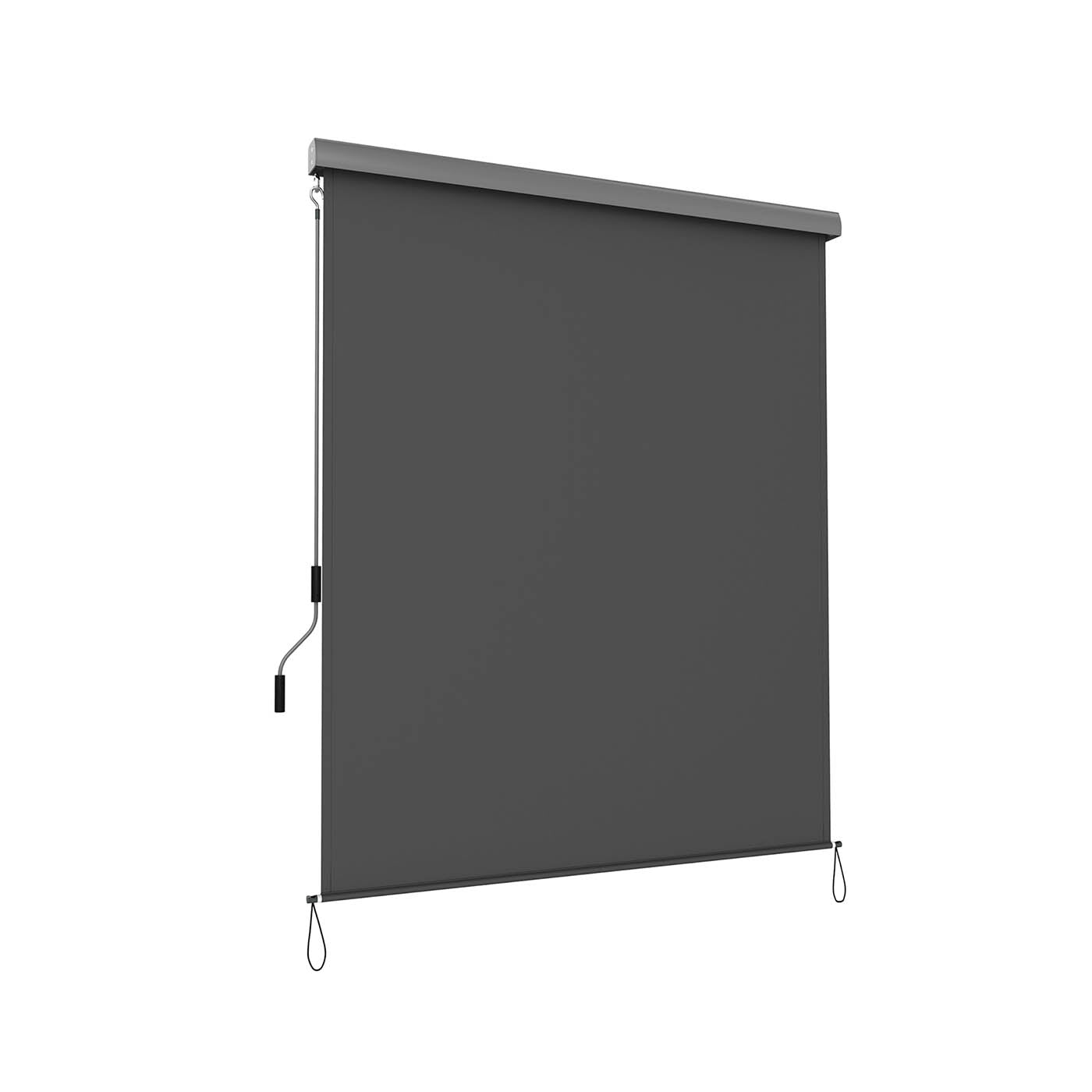 Vertical Awning - Waterproof Fabric - Smoky Grey - Outdoor Wind and Sun Protection