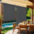 Vertical Awning - Steel - Smoky Grey - Extendable Privacy Screen with UPF 50+ Sun Protection