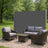 Side Awning - Aluminium - Smoke Grey - 180 x 350 cm Privacy Screen and Sun Shade